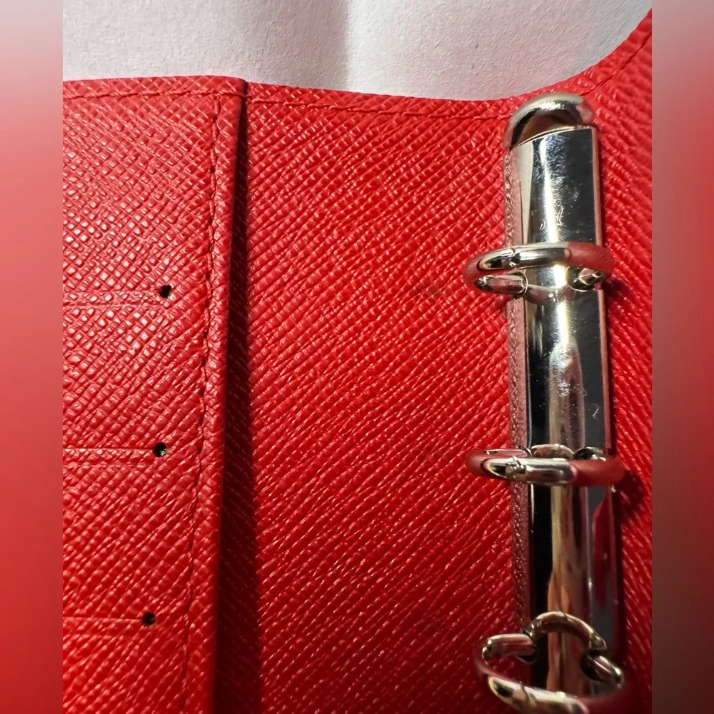 Louis Vuitton Red Leather Planner